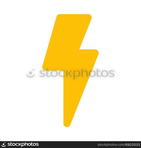flash symbol on isolated background