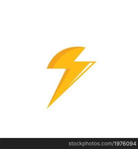 flash thunder bolt illustration vector icon concept design template