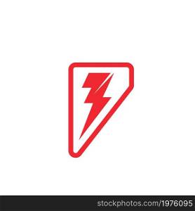 flash thunder bolt illustration vector icon concept design template