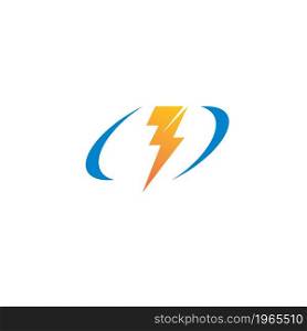 flash thunder bolt illustration vector template