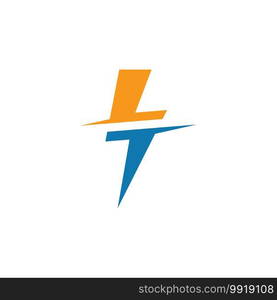 flash thunder bolt   illustration vector template