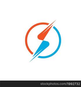 flash thunder bolt or s letter icon illustration vector template