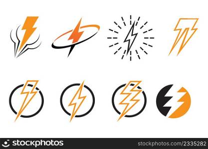 Flash Thunderbolt Logo And Symbol Vector