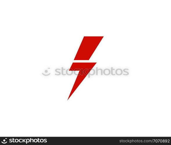 Flash thunderbolt logo template