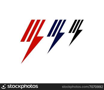Flash thunderbolt logo template