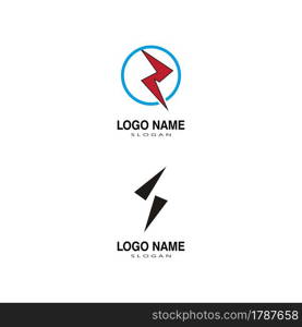 Flash thunderbolt Template vector icon illustration