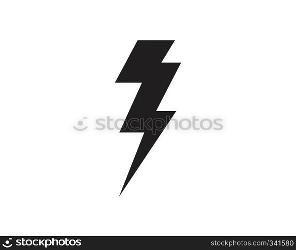 Flash thunderbolt Template vector icon illustration