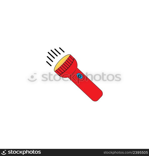 flashlight icon logo vector design template