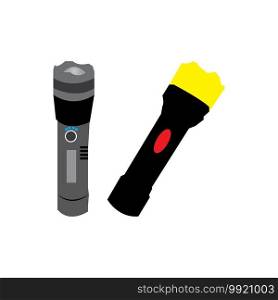 flashlight vector design ilustration icon logo templat 