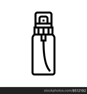 flask fragrance bottle perfume line icon vector. flask fragrance bottle perfume sign. isolated contour symbol black illustration. flask fragrance bottle perfume line icon vector illustration