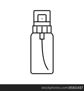 flask fragrance bottle perfume line icon vector. flask fragrance bottle perfume sign. isolated contour symbol black illustration. flask fragrance bottle perfume line icon vector illustration