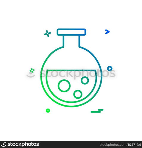 Flask icon design vector