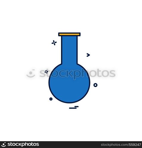 `Flask icon design vector