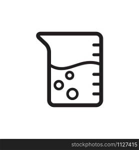 flask icon vector logo template in trendy flat style