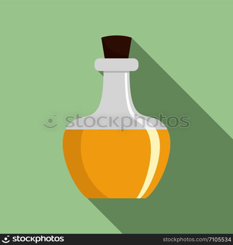 Flask potion icon. Flat illustration of flask potion vector icon for web design. Flask potion icon, flat style