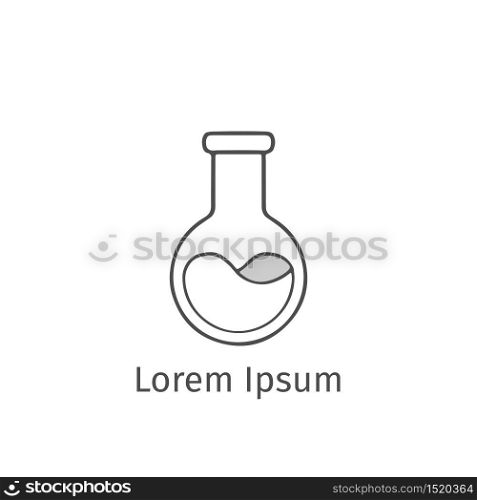 flask science icon. vector illustration