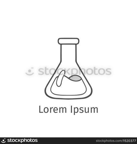 flask science icon. vector illustration