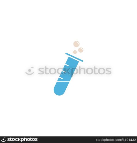 flask tube icon flat vector logo design trendy illustration signage symbol graphic simple