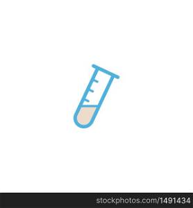 flask tube icon flat vector logo design trendy illustration signage symbol graphic simple