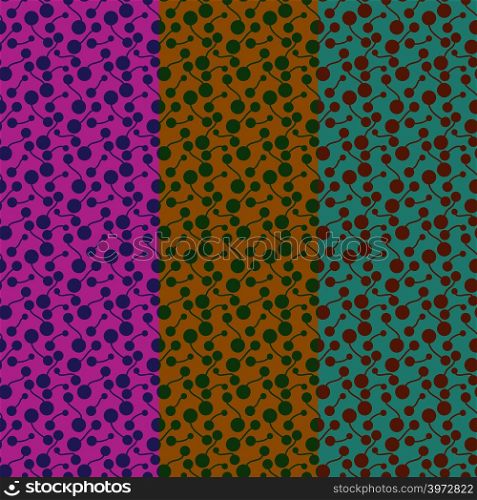 Flat abstract biological elements. Simple colorful ornament for textile, prints, wallpaper, wrapping paper, web etc. Available in EPS