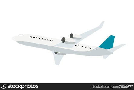 Flat airplane icon isolated on white background. Vector Illustration. EPS10. Flat airplane icon isolated on white background. Vector Illustration