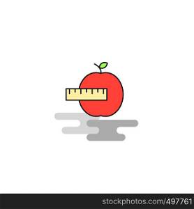 Flat Apple Icon. Vector