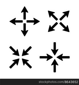 Flat arrows crosses for marketing design. Team concept. Vector illustration. stock image. EPS 10.. Flat arrows crosses for marketing design. Team concept. Vector illustration. stock image.