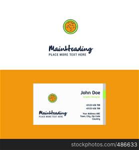 Flat Bacteria Logo and Visiting Card Template. Busienss Concept Logo Design