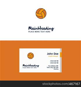 Flat Basketball Logo and Visiting Card Template. Busienss Concept Logo Design