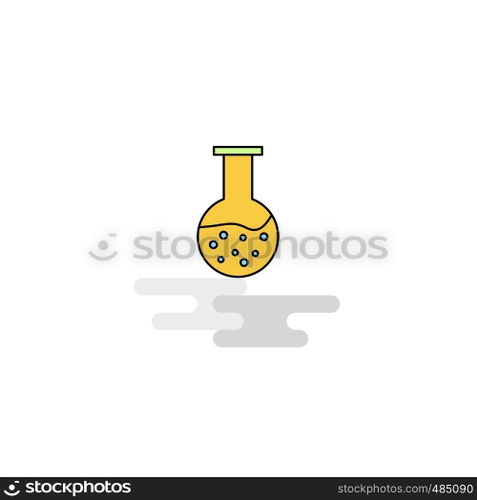 Flat Beaker Icon. Vector