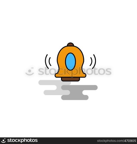 Flat Bell Icon. Vector