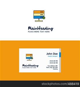 Flat Board Logo and Visiting Card Template. Busienss Concept Logo Design