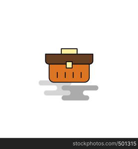 Flat Breifcase Icon. Vector