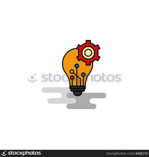 Flat Bulb setting Icon. Vector