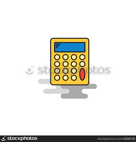 Flat Calculator Icon. Vector