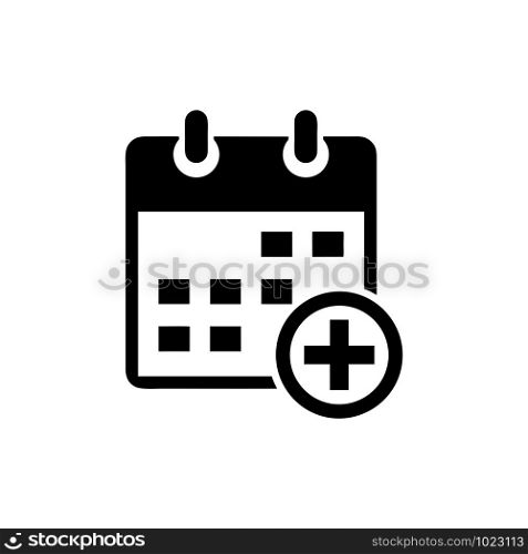 Flat calendar Icon. Calendar on the wall vector