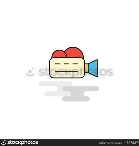 Flat Camcoder Icon. Vector