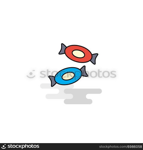 Flat Candy Icon. Vector