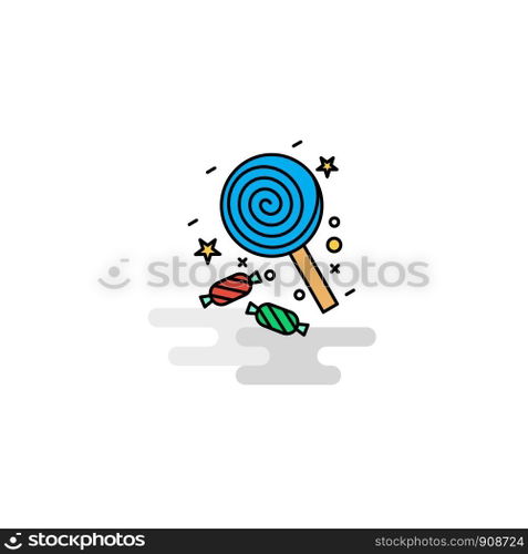 Flat Candy Icon. Vector