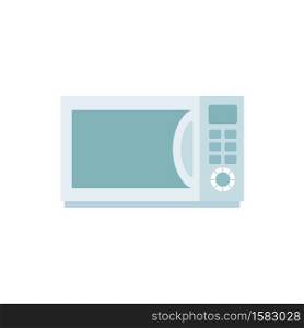 Flat cartoon microwave icon. Vintage kitchen appliances. The object is separate from the background. Vector element for logos, icons, infographics and your design.. Flat cartoon microwave icon. Vintage kitchen appliances. The object is separate from the background. Vector element
