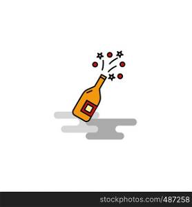 Flat Celebrations drink Icon. Vector
