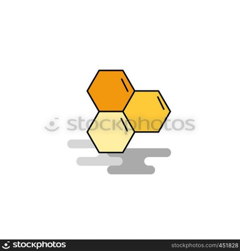 Flat Cells Icon. Vector