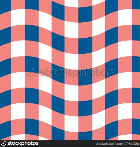 Flat checkerboard pattern