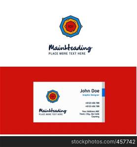Flat Chemical bonding Logo and Visiting Card Template. Busienss Concept Logo Design