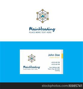 Flat Cloud network Logo and Visiting Card Template. Busienss Concept Logo Design