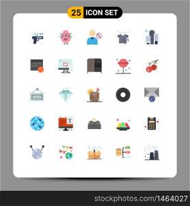Flat Color Pack of 25 Universal Symbols of business, hanging, avatar, drying, user Editable Vector Design Elements