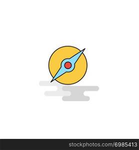 Flat Compass Icon. Vector