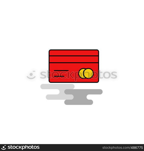 Flat Credit card Icon. Vector