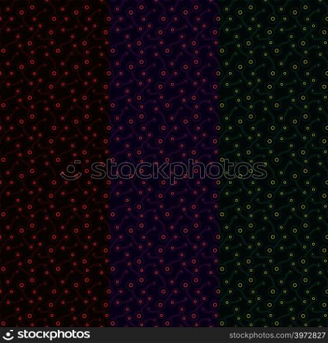 Flat dark abstract biological elements. Simple colorful ornament for textile, prints, wallpaper, wrapping paper, web etc. Available in EPS