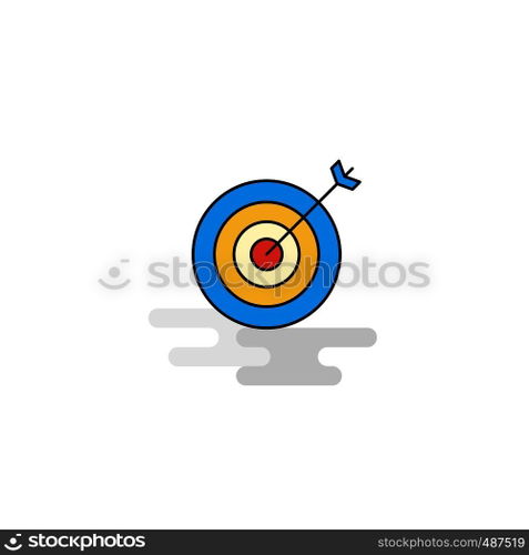 Flat Dart Icon. Vector